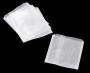 20 White Dry Wax Paper Bags 6 X2 X9 Grease Resistant Wedding Favor Bags,  Party Favor Bags 