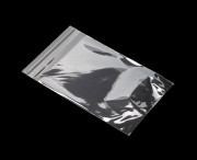 PABCK 100 Pack - Various Size Clear Silver Reclosable Mylar Zip Lock B