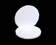 LARRYROO Tall White Cake Box Extra Deep & Silver Round Cake Drum Board Combo For High Celebration, Wedding, Birthday Cakes (12