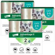 Advantage II Kitten 2 5 lbs. Vet Recommended Flea Treatment