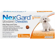 NexGard Chewables for Dogs 4-10 lbs (1 Chew) Free Shipping EP Rx