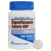 Ciprofloxacin for Dogs & Cats - 250mg Tab (100 tabs) (Manufacturer may  vary) - [Antibiotic]