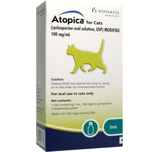 Atopica For Cats 100mg Ml 5ml Free Shipping Ep Rx