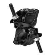 Modern Fixed Cheeseboro Clamp Black Zinc | BarnDoor