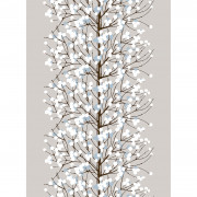 Marimekko Lumimarja Grey / Blue Cotton Fabric - Holiday Home Accents
