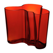 ヴィンテージ　AÁLTO 2004年　赤　スペイン　未開封 iittala Aalto Flaming Red Vase - 6-1/4