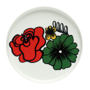 Marimekko Elakoon Elama Red / Green / Yellow Salad Plate