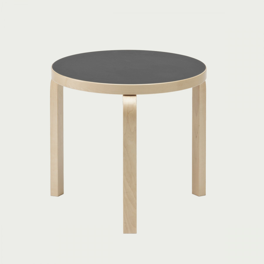 Artek Alvar Aalto 3-Legged Round Table 90D