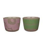 Marimekko Unikko & Alku Terra / Mint / Light Pink Egg Cup Set