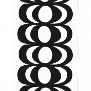 Marimekko Kaivo White / Black Fabric Repeat 