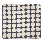 Marimekko Kivet Off White / Charcoal Bedspread / Throw Blanket - Large
