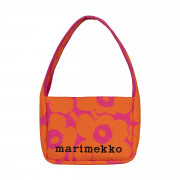 Marimekko Unikko Orange / Pink Knitted Shoulder Bag