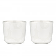 Marimekko Unikko White / Off White Coffee Cups - Set of 2