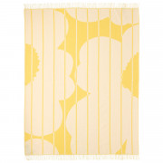 Marimekko Vesi Unikko Yellow / Beige Wool Blanket - Anniversary Edition