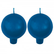 Festivo Blue Ball Candles - Set of 2