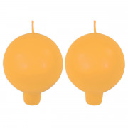 Festivo Yellow Ball Candles - Set of 2