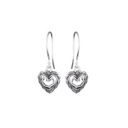 Kalevala Heart of the House Silver Hook Earrings