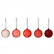 iittala Red Glass Ball Ornament Gift Set - 3"