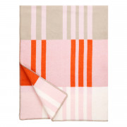 Lapuan Kankurit Toffee Pink / Orange / Beige Wool Blanket