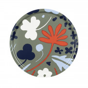 Marimekko Suvi Dark Green / Orange / Blue Round Tray
