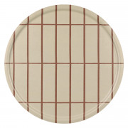 Marimekko Tiiliskivi Beige / Brown Large Round Tray