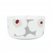 Marimekko Unikko White / Grey / Red Soup / Cereal Bowl