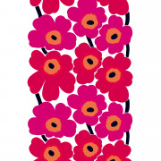 Marimekko Unikko Red / White Fabric 