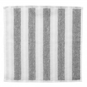 Marimekko Kaksi Raitaa Heather Grey / White Washcloth