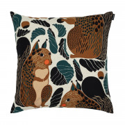 Marimekko Kurre Brown / Beige / Dark Green Throw Pillow