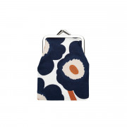 Marimekko Mini Unikko Dark Blue / Brown / Light Pink Mini Coin Purse