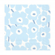 Marimekko Mini Unikko Light Blue / White Lunch Napkins