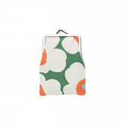 Marimekko Mini Unikko Off White / Green / Orange Mini Coin Purse