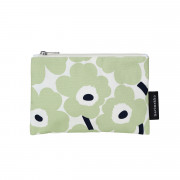 Marimekko Mini Unikko Sage / Off White / Dark Blue Kaika Zip Pouch