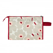 Marimekko Mini Unikko Sand / Dark Cherry / Pink Large Media Cosmetic Bag