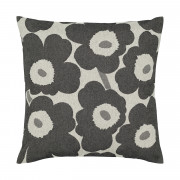 Marimekko Pieni Unikko Charcoal / Sand Throw Pillow