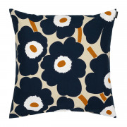 Marimekko Pieni Unikko Dark Blue / Brown / White Throw Pillow