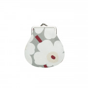 Marimekko Mini Unikko White / Grey / Dark Red Small Coin Purse