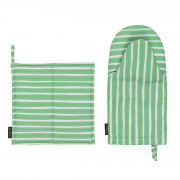 Marimekko Piccolo Green / Light Grey Oven Mitt & Pot Holder Set