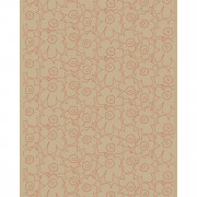 Marimekko Pieni Piirto Unikko Sand / Terracotta Cotton-Linen Fabric