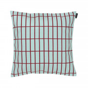 Marimekko Pieni Tiiliskivi Aqua / Dark Red Throw Pillow