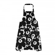 Marimekko Pieni Unikko Esiliina Black / White Apron