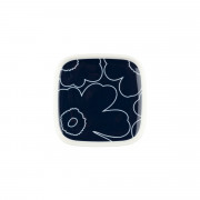 Marimekko Piirto Unikko Dark Blue / White Mini Plate - Anniversary Edition