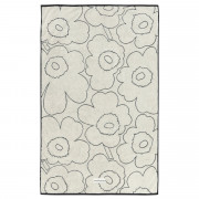 Marimekko Piirto Unikko Ivory / Black Bath Towel