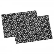 Marimekko Pikkuinen Unikko Black Standard Pillowcases - Set of 2