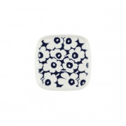 Marimekko Pikkuinen Unikko White / Dark Blue Mini Plate - Anniversary Edition