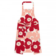 Marimekko Pieni Unikko Dark Cherry / Pink / Off White Apron