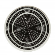 Marimekko Siirtolapuutarha Rasymatto Black / Grey Dinner Plate