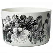 Marimekko Siirtolapuutarha White / Black Serving Bowl