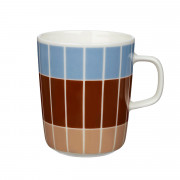 Marimekko Tiiliskivi Blue / Brown / Beige Mug