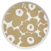 Marimekko Unikko White / Beige Dinner Plate